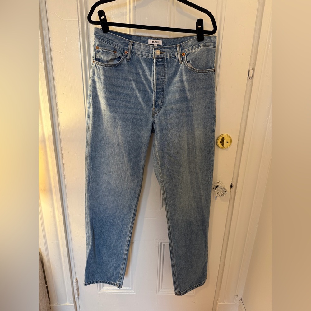 Re/Done Light Blue Straight Jeans
